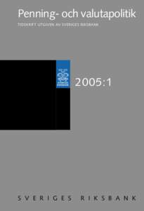 Penning- och valutapolitik 2005:1