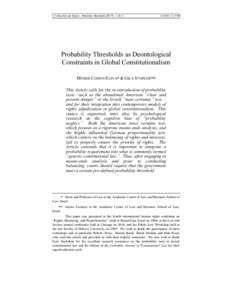 Microsoft Word - 8. Cohen-Eliya & Stopler - Probabilty Thresholds[removed]11