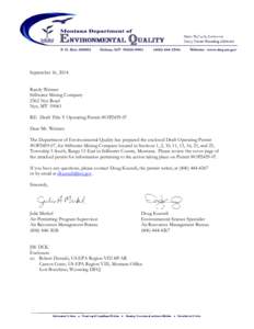 Air Quality Permit - Stillwater Mining Company