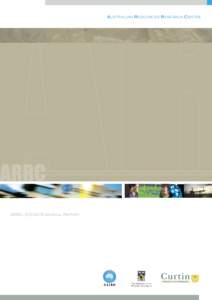 Australian Resources Research Centre  ARRC[removed]Annual Report table of contents