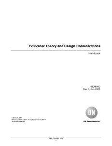 TVS/Zener Theory and Design Considerations Handbook