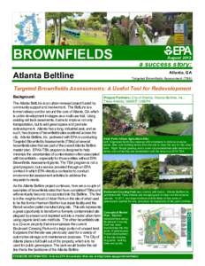 BROWNFIELDS  August 2013 a success story: Atlanta, GA