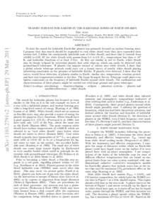 Published in ApJL Preprint typeset using LATEX style emulateapj v[removed]TRANSIT SURVEYS FOR EARTHS IN THE HABITABLE ZONES OF WHITE DWARFS Eric Agol