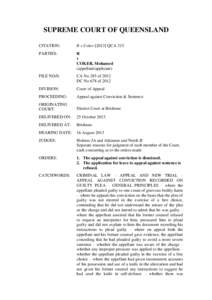 Offences against the person / Appeal / Nolo contendere / Plea / R. v. Sansregret / United States v. Marcum / Law / English criminal law / Grievous bodily harm