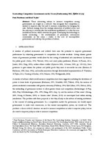 Globalization / Transhumanists / Law of the sea / Seasteading / Regulatory competition / Patri Friedman / Governance / Jurisdictional arbitrage / Decentralization / Political science / Social philosophy / Politics