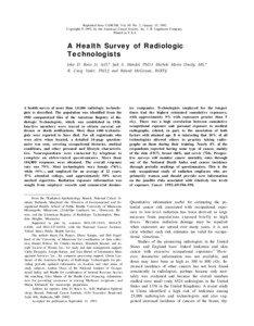 Reprinted from CANCER, Vol. 69. No. 2, January 15, 1992. Copyright © 1992, by the American Cancer Society. Inc. J. B. Lippincott Company. Printed in U.S.A.