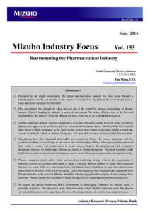 May, 2014  Mizuho Industry Focus Vol. 155