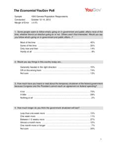 The Economist/YouGov Poll Sample Conducted Margin of Error[removed]General Population Respondents