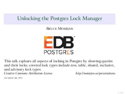 Unlocking the Postgres Lock Manager