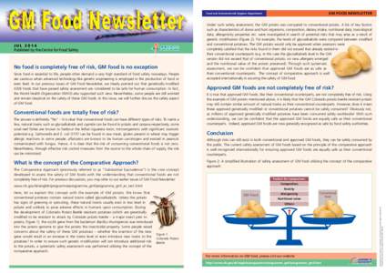 GM FOOD NEWSLETTER  Food and Environmental Hygiene Department No food is completely free of risk, GM food is no exception Since food is essential to life, people often demand a very high standard of food safety nowadays.
