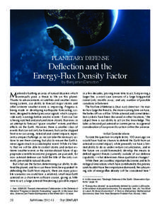 PLANETARY DEFENSE  Deflection and the Energy-Flux Density Factor by Benjamin Deniston