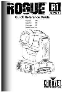 ROGUE™ R1 Spot Quick Reference Guide Rev. 2 Multi-Language