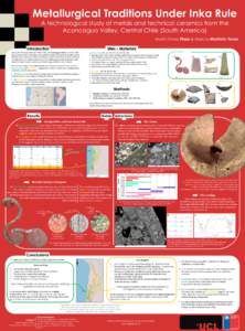 Ethnic groups in Chile / Indigenous peoples in Argentina / Indigenous peoples in Chile / Wine regions of Chile / Crucible / Diaguita / Inca Empire / Copper / Aconcagua River / Americas / Chemistry / Ethnic groups in Argentina