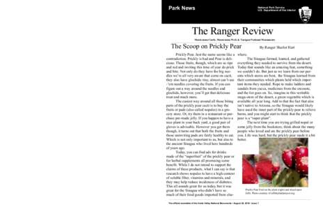 Park News  National Park Service U.S. Department of the Interior  The Ranger Review