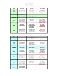 Schedule by Date - OCT NOV 2013.xls