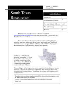 Microsoft Word - South Texas Researcher, January 2013.doc