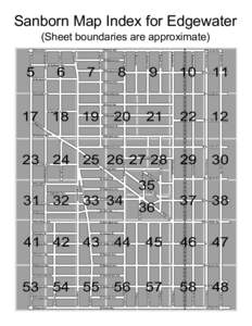 Edgewater Sanborn Map Sheet Index