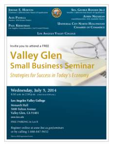 Valley Glen Small Business Seminar