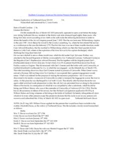 Southern Campaign American Revolution Pension Statements & Rosters Pension Application of Nathaniel Dacus S21153 Transcribed and annotated by C. Leon Harris. VA