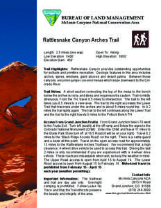 Black Ridge Canyons Wilderness / Fruita /  Colorado / McInnis Canyons National Conservation Area / Rattlesnake Canyon / Hermit Trail / Long-distance trails in the United States / Protected areas of the United States / Geography of Colorado / Geography of the United States