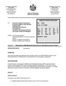 MA Payment Error Rate Measurement Project, Operations Memo 06-06