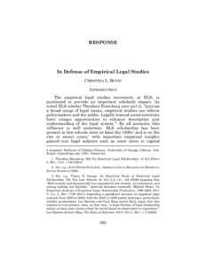 Empirical legal studies / Critical legal studies / Supra / Andrew D. Martin / Bibliography / Law