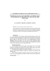 Analele Ştiinţifice ale Universităţii “Al.I. Cuza” Iaşi, s. Biologie animală, Tom LI, 2005  ICHTHYOFAUNA STATUS IN THE SIRET CATCHMENT AREA,