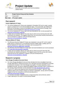 Microsoft Word - ICT_project_update_190611.doc