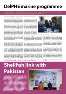 DelPHE marine programme University of Karachi, Chittagong University, University of Stirling and University Marine Biological Station – Millport linked to promote marine sciences under DelPHE programme Development of P