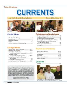 Table of Contents  CURRENTS Asia-Pacific Center for Security Studies