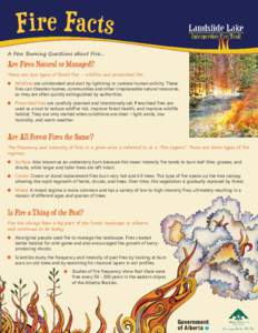 Landslide Lake Interpretive Fire Trail Fact Sheet