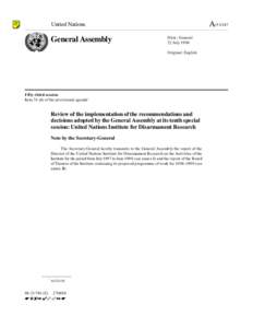 A[removed]United Nations General Assembly