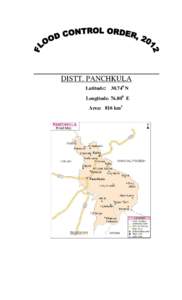 DISTT. PANCHKULA Latitude: [removed]N Longitude: [removed]E Area: 816 km2  -2-