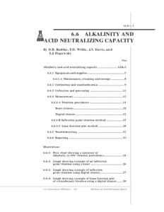 ALK  —1 6.6 ALKALINITY AND ACID NEUTRALIZING CAPACITY