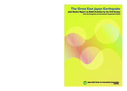 The Great East Japan Earthquake: joint review report on relief activities by the civil society