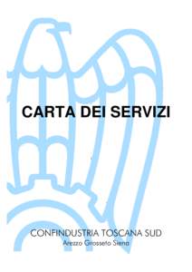 CARTA DEI SERVIZI  CONFINDUSTRIA TOSCANA SUD Arezzo Grosseto Siena  2