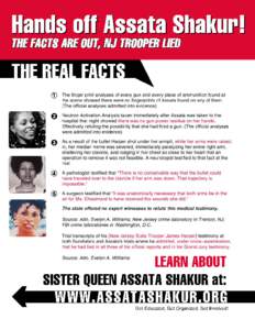Hands off Assata Shakur! THE REAL FACTS ! 2  3