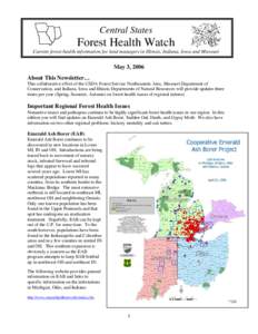 Central State Forest Health Watch, May 2006