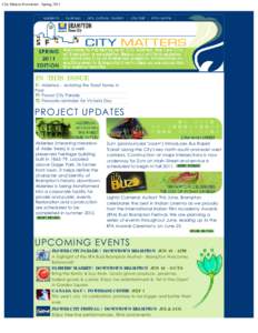 City Matters Newsletter - Spring 2011