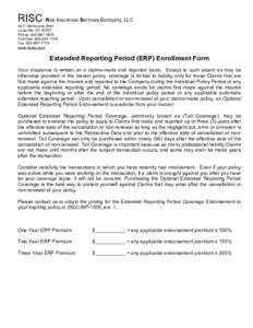 RISC Rice Insurance Services Company, LLC 4211 Norbourne Blvd. Louisville, KY[removed]Phone: [removed]Toll-Free: [removed]Fax: [removed]