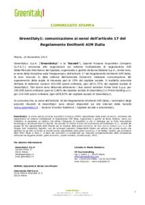 Microsoft Word - GI1_CS_Comunicazione Art 17_PV OK.docx