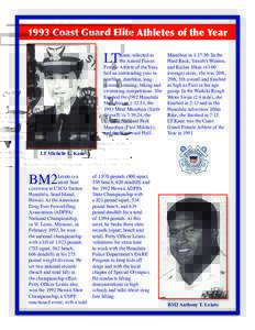 1993 Coast Guard Elite Athletes of the Year  LT Kane, selected as the Armed Forces