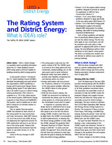 LEED + District Energy   The Rating System