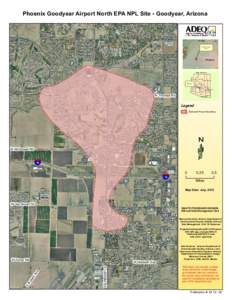 Phoenix Goodyear Airport North EPA NPL Site - Goodyear, Arizona  Area Map Goodyear Airport North