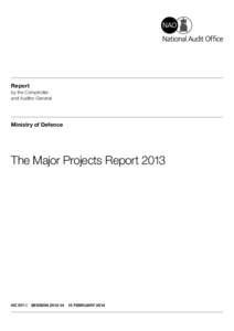 Report by the Comptroller and Auditor General Ministry of Defence