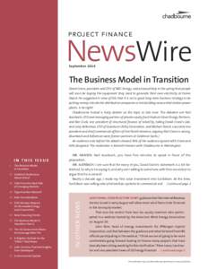 Project Finance NewsWire September 2014