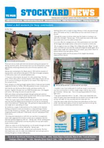 STOCKYARD NEWS  Farming news and agritech updates from Te Pari Products • February 2015 NEW Classic Crush P2