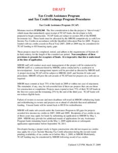 Tax Credit Assistance Program / Income tax in the United States / Tax credit / Economics / Affordable housing / Taxation in the United States / Low-Income Housing Tax Credit