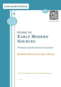English history: Useful guides