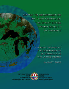 Water / Canada–United States border / International Joint Commission / Water law in the United States / Great Lakes Areas of Concern / United States / Boundary Waters Treaty / Canada–United States relations / Joint Commission / Great Lakes / Geography of Canada / Environment of the United States